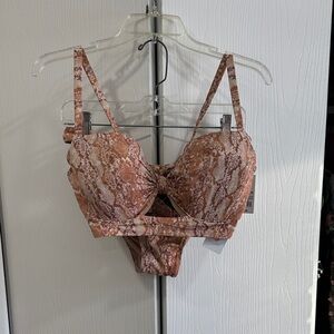 Shade and shore snakeskin bikini set